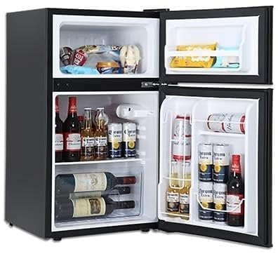 LEONARD USA 122 L Inverter Wine Chiller l Wine Cooler l Separate Deep Freezer Compartment l LED Interior Light l Temperature Control (Based on American Technology) (Black, Double Door)