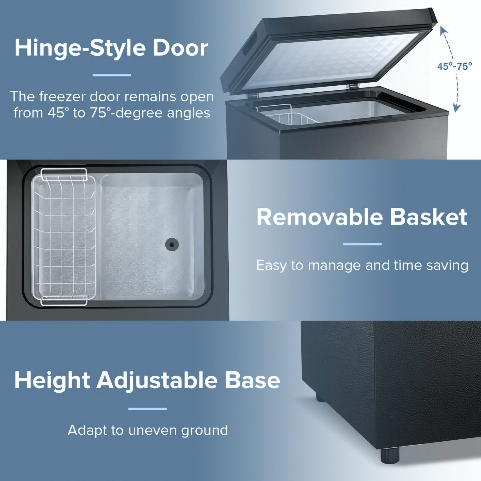 LEONARD USA 110L SS Finish Inner cabinet Deep Freezer , Based on American Technology